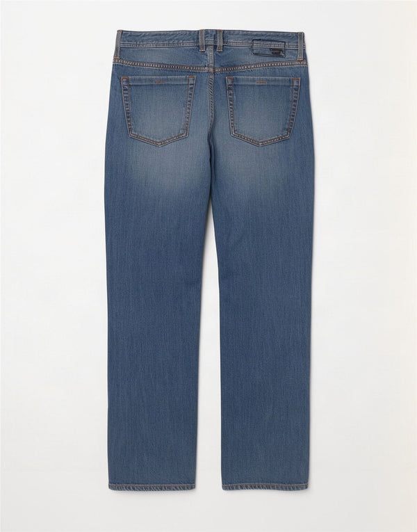 Diesel Męskie Zathan Straight Jeans W36 L34 Niebieska bawełna