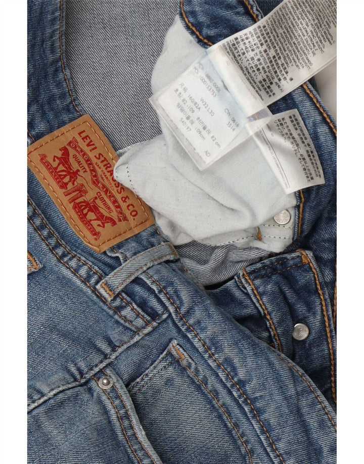 Damskie jeansy Levi's 715 Bootcut W32 L30 Niebieska bawełna