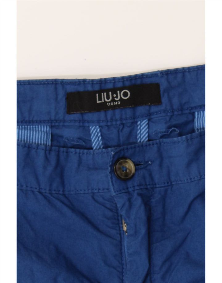 LIU JO Mens Chino Shorts W40 XL Blue Cotton Vintage Liu Jo and Second-Hand Liu Jo from Messina Hembry 