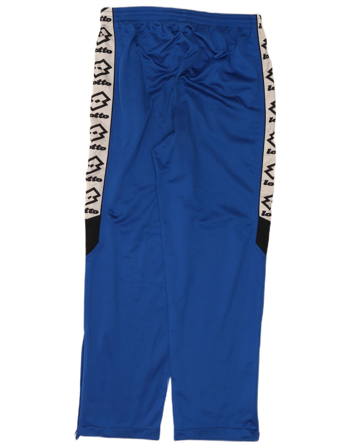 Męskie spodnie dresowe Lotto UK 44/46 2XL Niebieski poliester z blokami kolorów