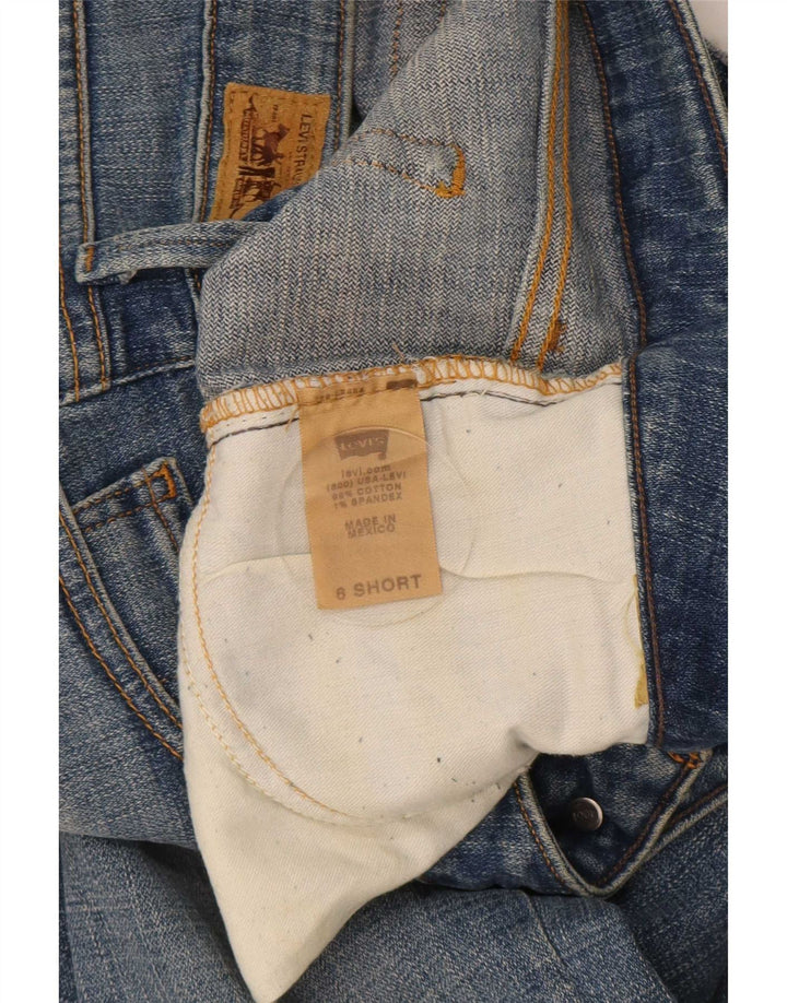 Damskie jeansy Levi's 346 Bootcut US 6 Medium W34 L29 Niebieska bawełna