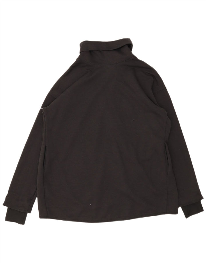 Męska koszulka Nike Dri Fit z długim rękawem, mała, czarna, poliestrowa
