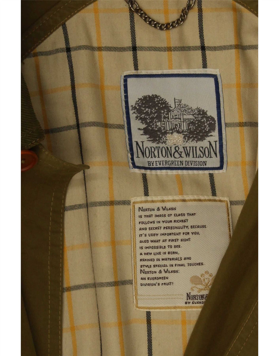 Trencz męski Norton & Wilson UK 40, duży khaki