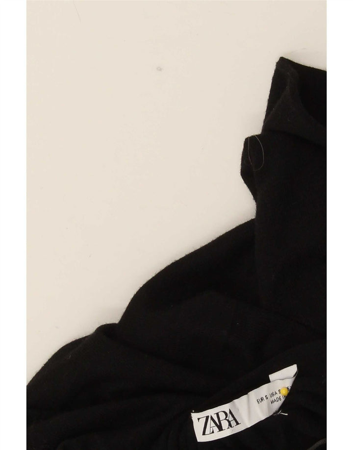 Sweter damski Zara z golfem UK 10, mały, czarny