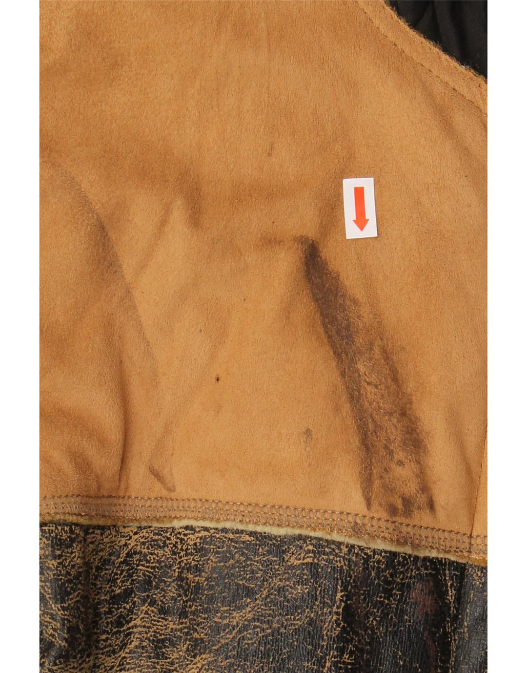 Kurtka męska Sherpa ENERGIE UK 40, duża, brązowa, patchworkowa, bawełniana