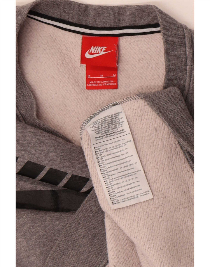 Damska bluza z grafiką Nike, UK 14, średnia szara, nakrapiana bawełna