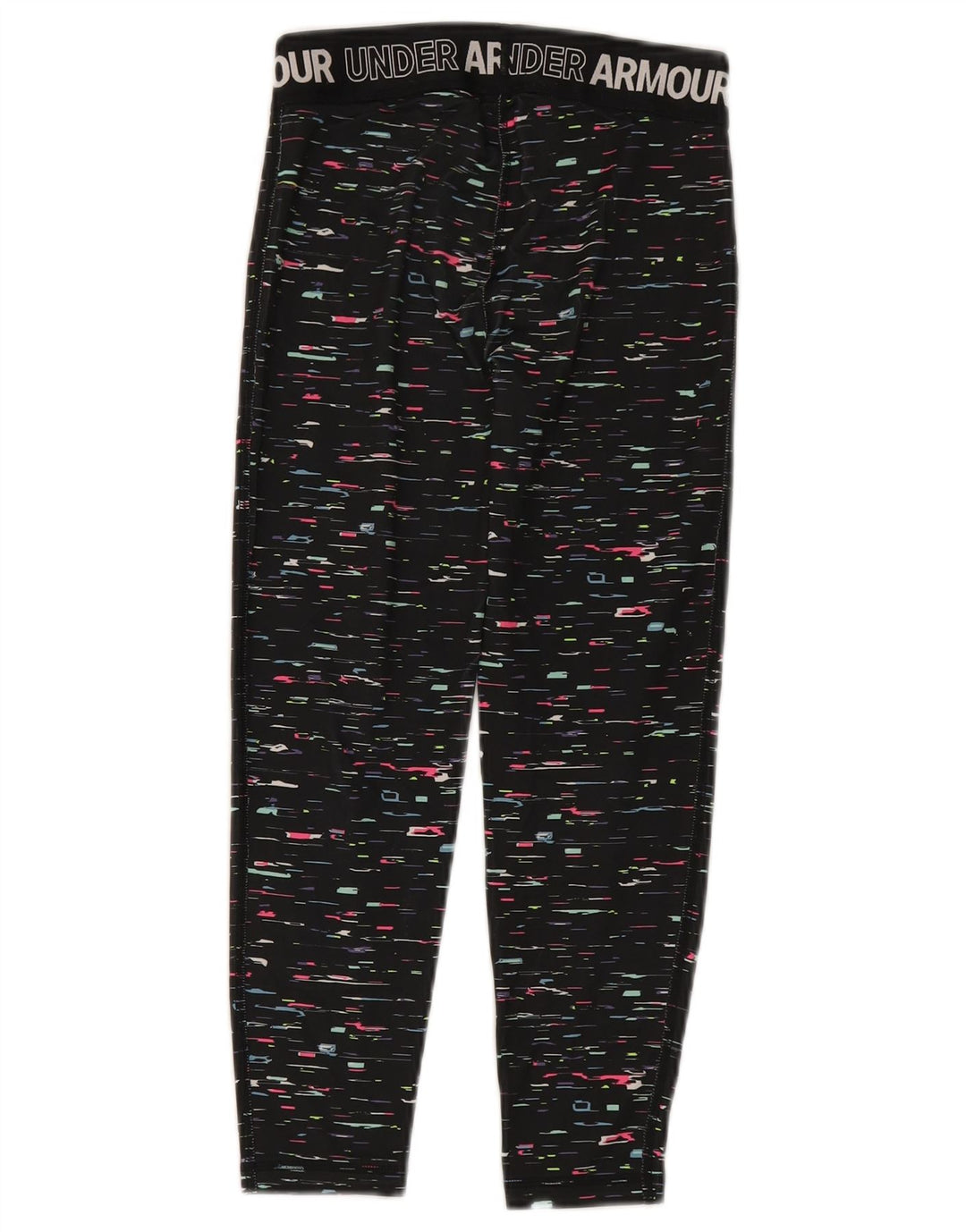 Spodnie dresowe Under Armour dziewczęce 9-10 lat, średnie, czarne, nakrapiane