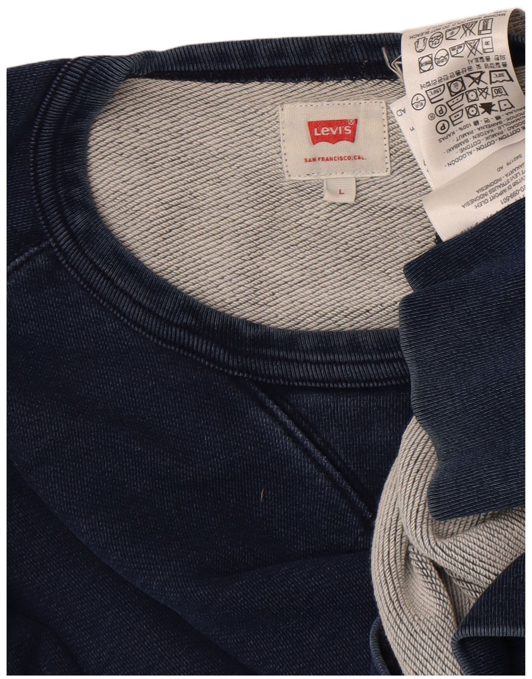 Męska bluza Levi's Sweter duża, granatowa, bawełniana