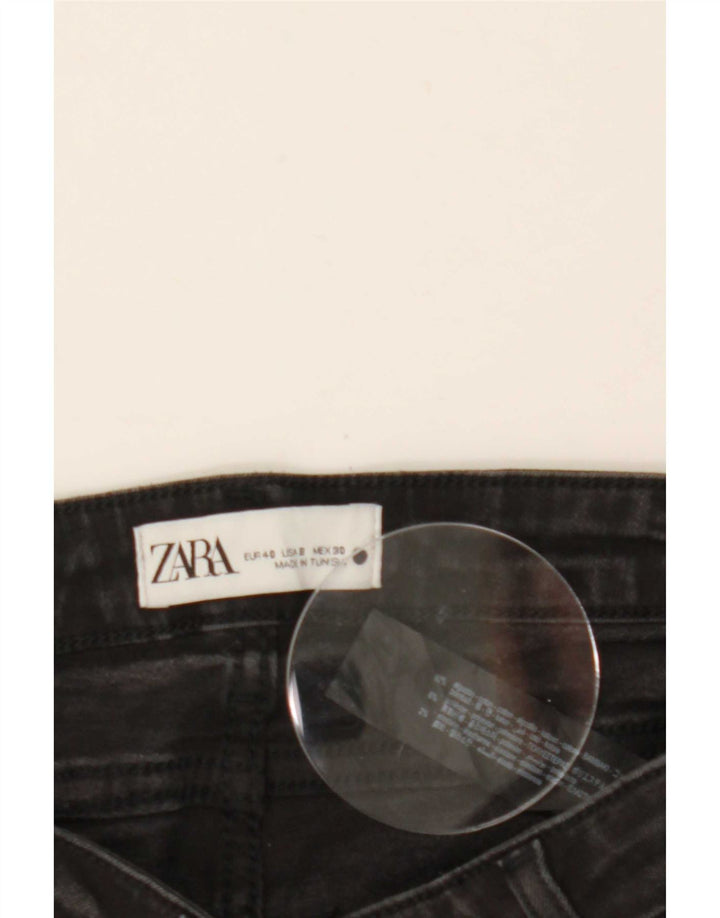 Damskie jeansy rozkloszowane Zara EU 40 Medium W30 L30 Czarna bawełna