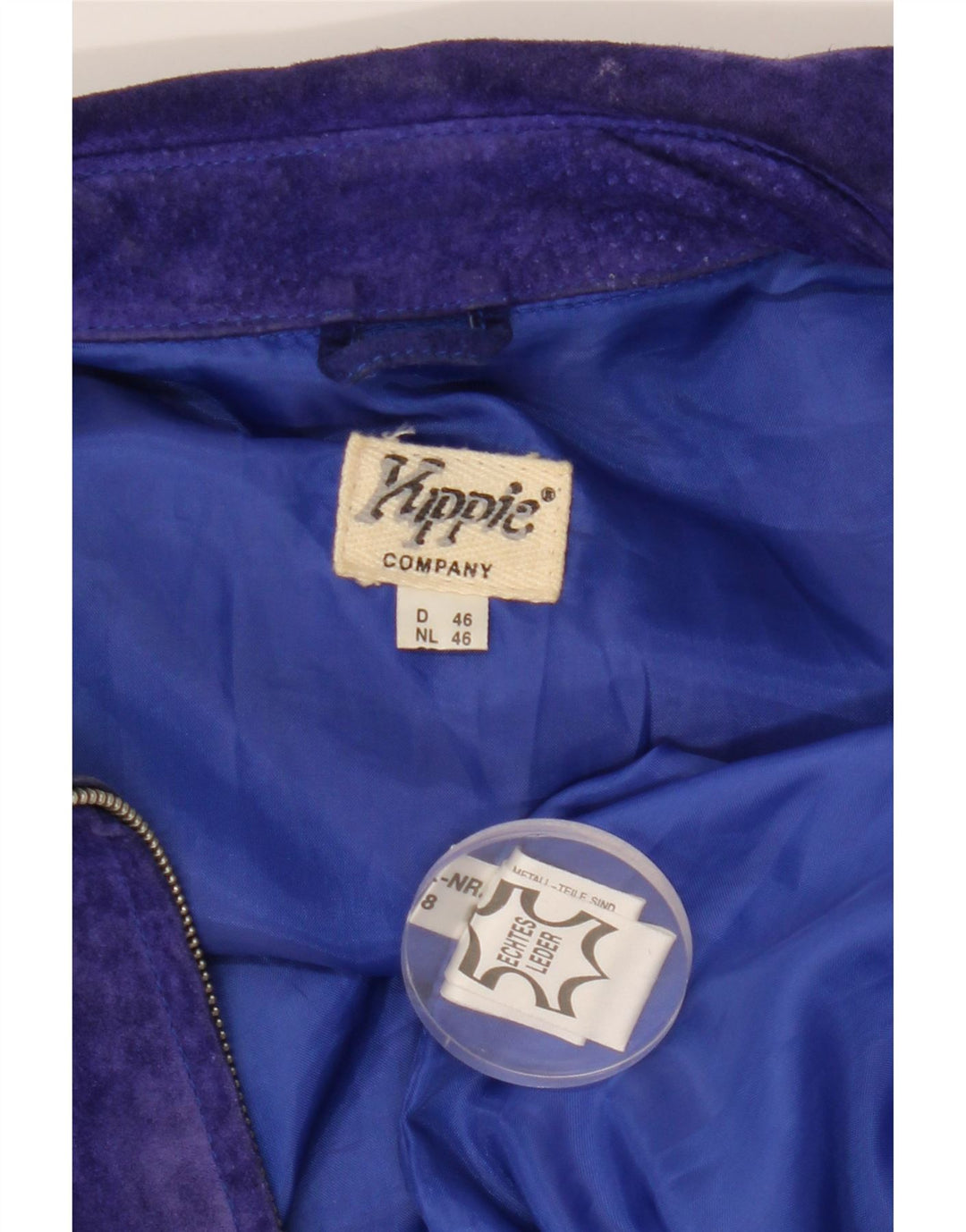 Damska kurtka zamszowa YUPPIE EU 46 XL, fioletowa skóra