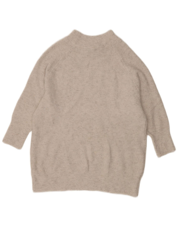 Damski sweter Topshop z golfem, UK 10, mały, szary, nakrapiany