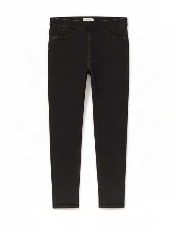 Marks & Spencer Damskie jeansy Jegging UK 16 Large W34 L24 Czarna bawełna