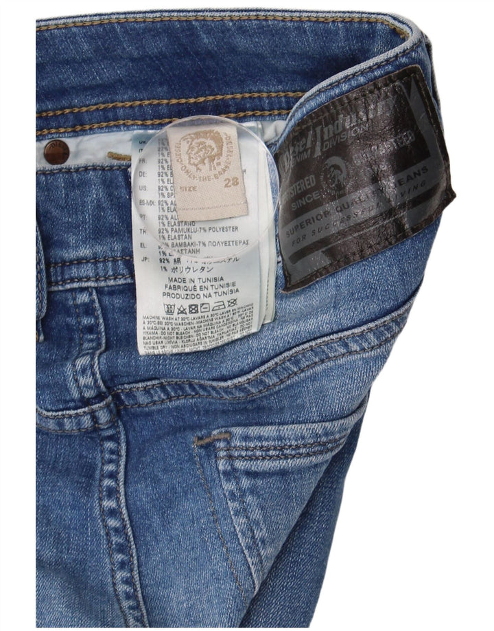 Damskie jeansy Diesel Slim W28 L32 Niebieskie bawełniane