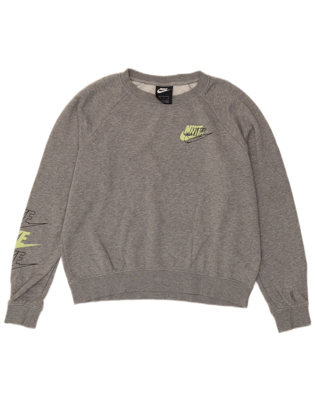 Damska bluza dresowa Nike Oversized Crop UK 10, mała, szara, nakrapiana