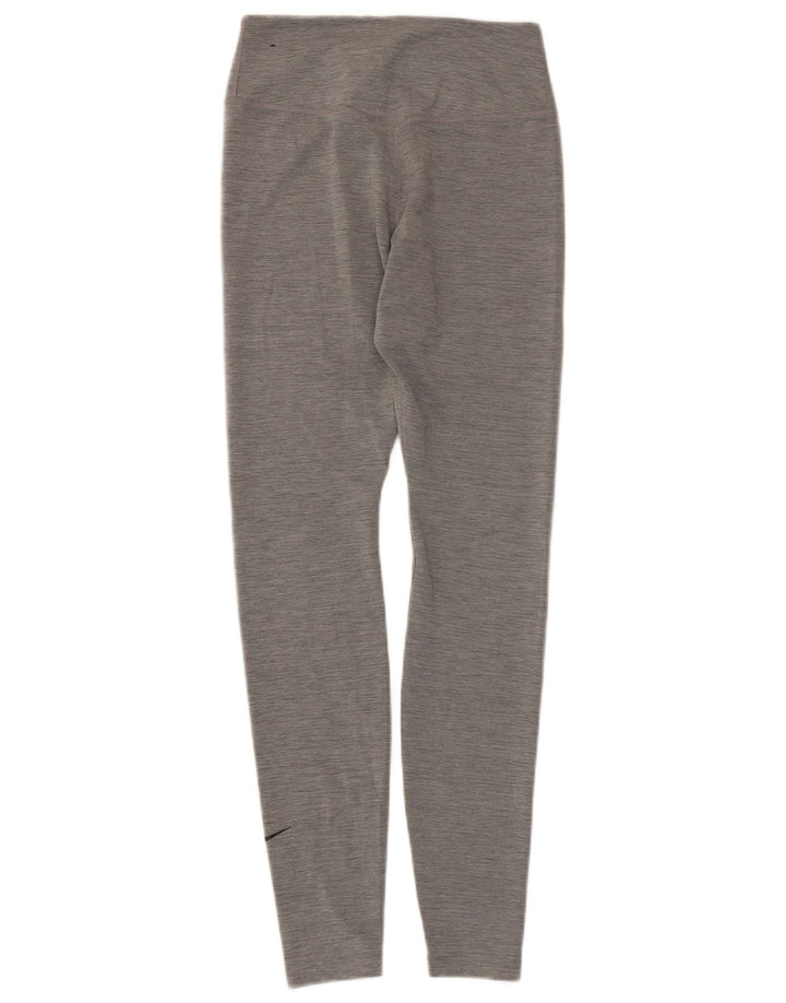 Damskie legginsy Nike Dri Fit UK 8, mały, szary, nakrapiany poliester
