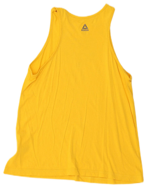 Damska kamizelka Reebok Les Mills Graphic Top UK 8/10 Mały Żółty
