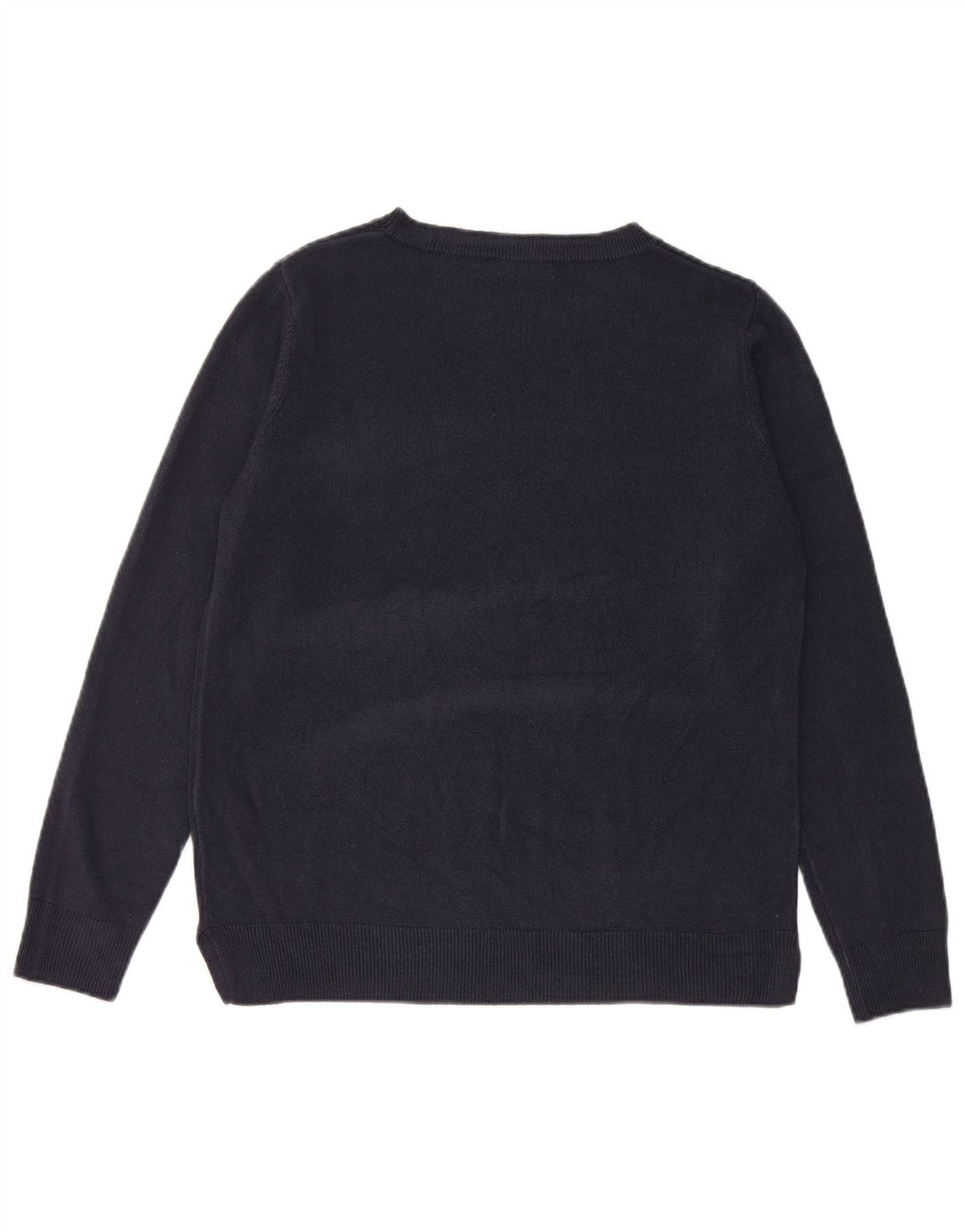 Marks & Spencer Damski sweter z dekoltem w łódkę, UK 14, średni granatowy