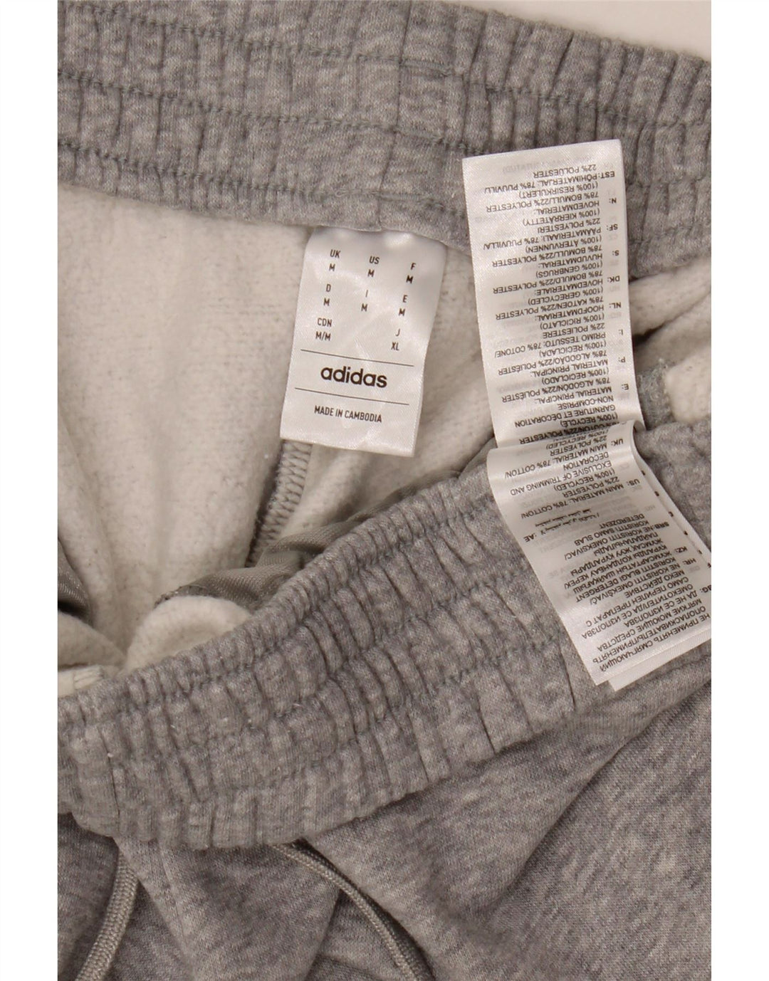 Damskie spodnie dresowe ADIDAS Joggers UK 14 Średnioszary, bawełniany