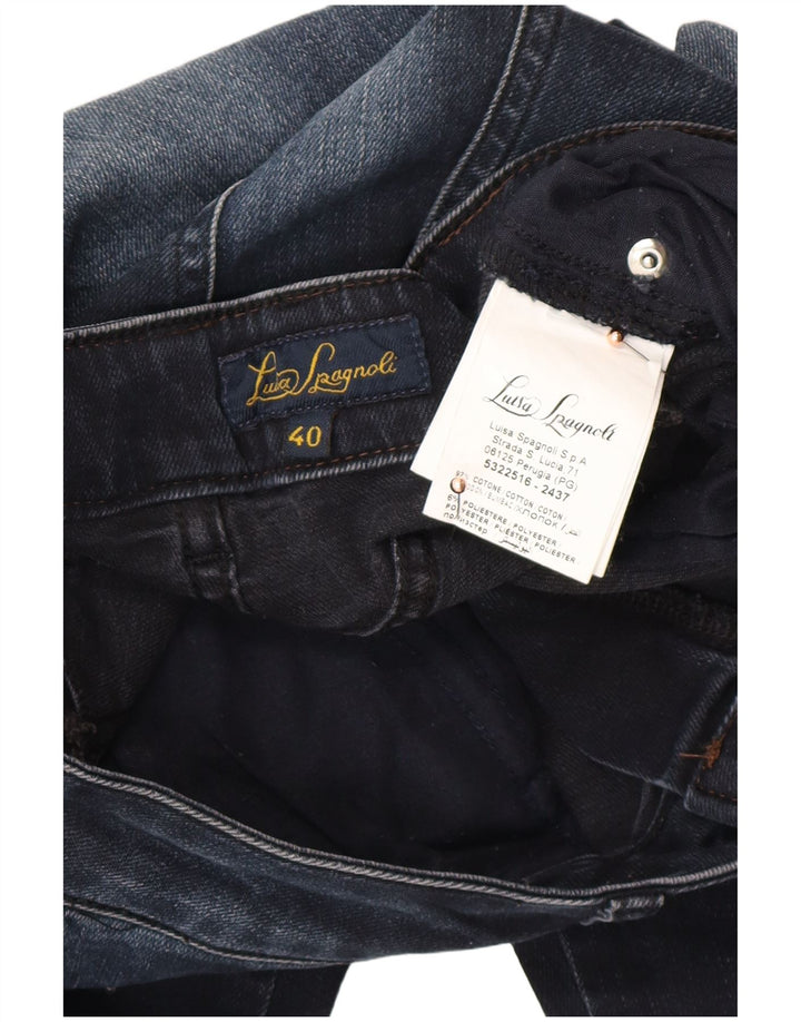 LUISA SPAGNOLI Damskie jeansy o kroju slim IT 40 Small W27 L25 Granatowe