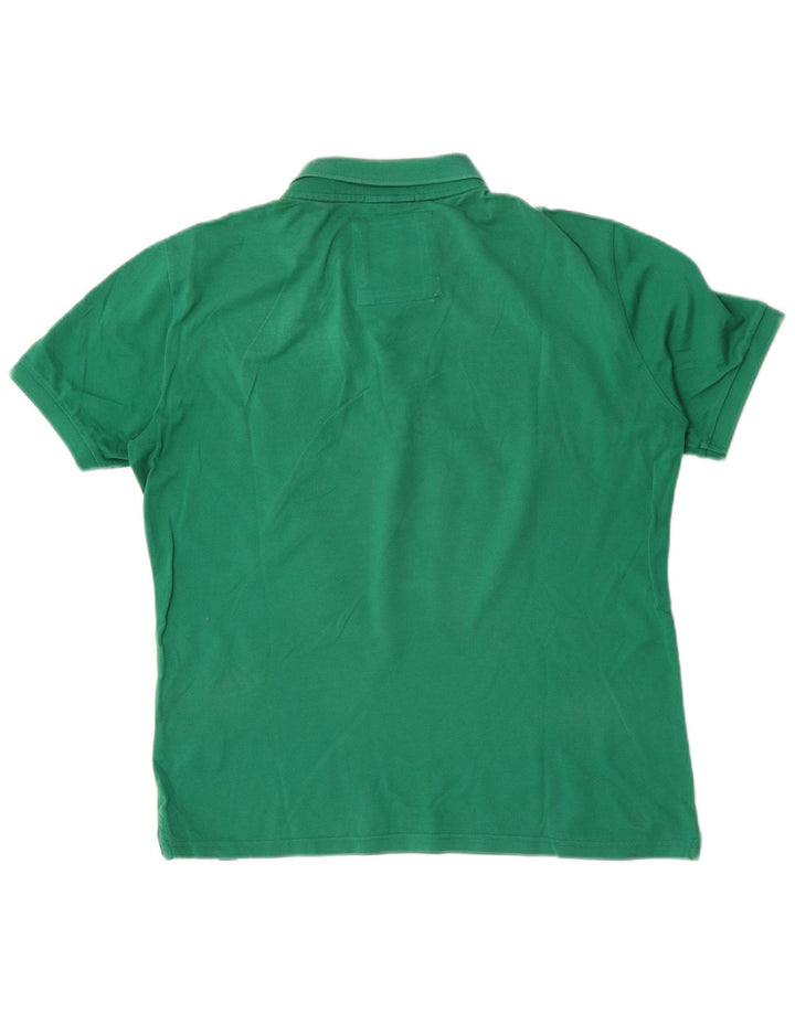 Męska koszulka polo Superdry, duża, zielona, bawełniana