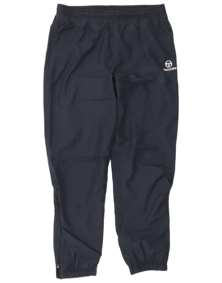 Męskie spodnie dresowe Sergio Tacchini Joggery, duże granatowe, poliestrowe