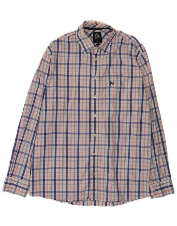 Crew Clothing Męska koszula o klasycznym kroju, duża, wielobarwna, bawełniana krata