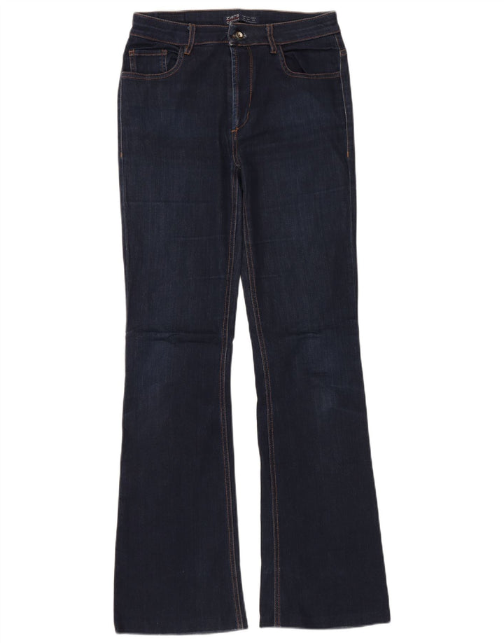 Damskie jeansy rozkloszowane Zara EU 40 Medium W30 L32 Granatowe