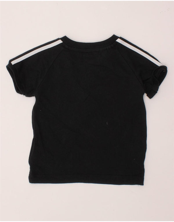 T-shirt chłopięcy ADIDAS Baby na 6-9 miesięcy, czarny, bawełniany