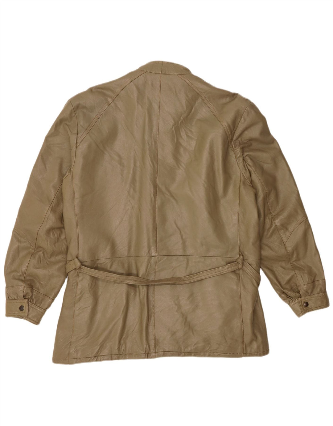 Vintage męska UK 38 średnia skóra khaki