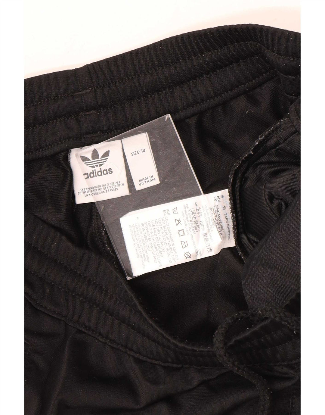 Damskie spodenki sportowe adidas Graphic UK 10, małe, czarne, poliestrowe