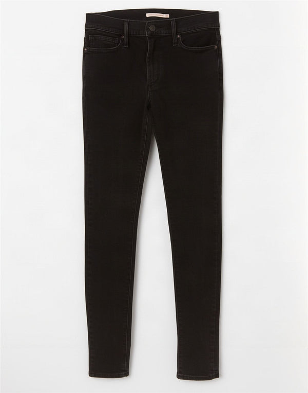 Damskie jeansy wyszczuplające Levi's Super Skinny W28 L33 Czarna bawełna