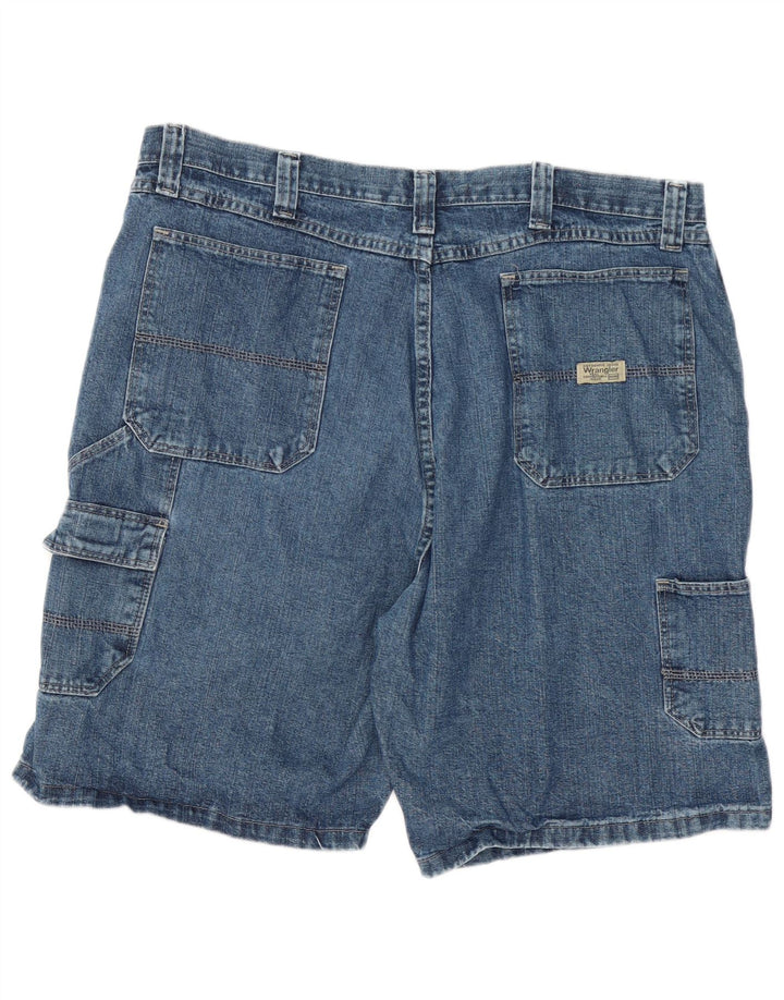 Męskie spodenki jeansowe Wrangler Cargo W40 XL, niebieskie, bawełniane