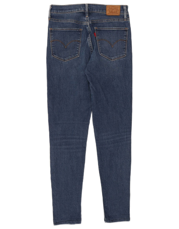 Damskie jeansy Levi's 720 Super High Rise Skinny W26 L28 Niebieska bawełna