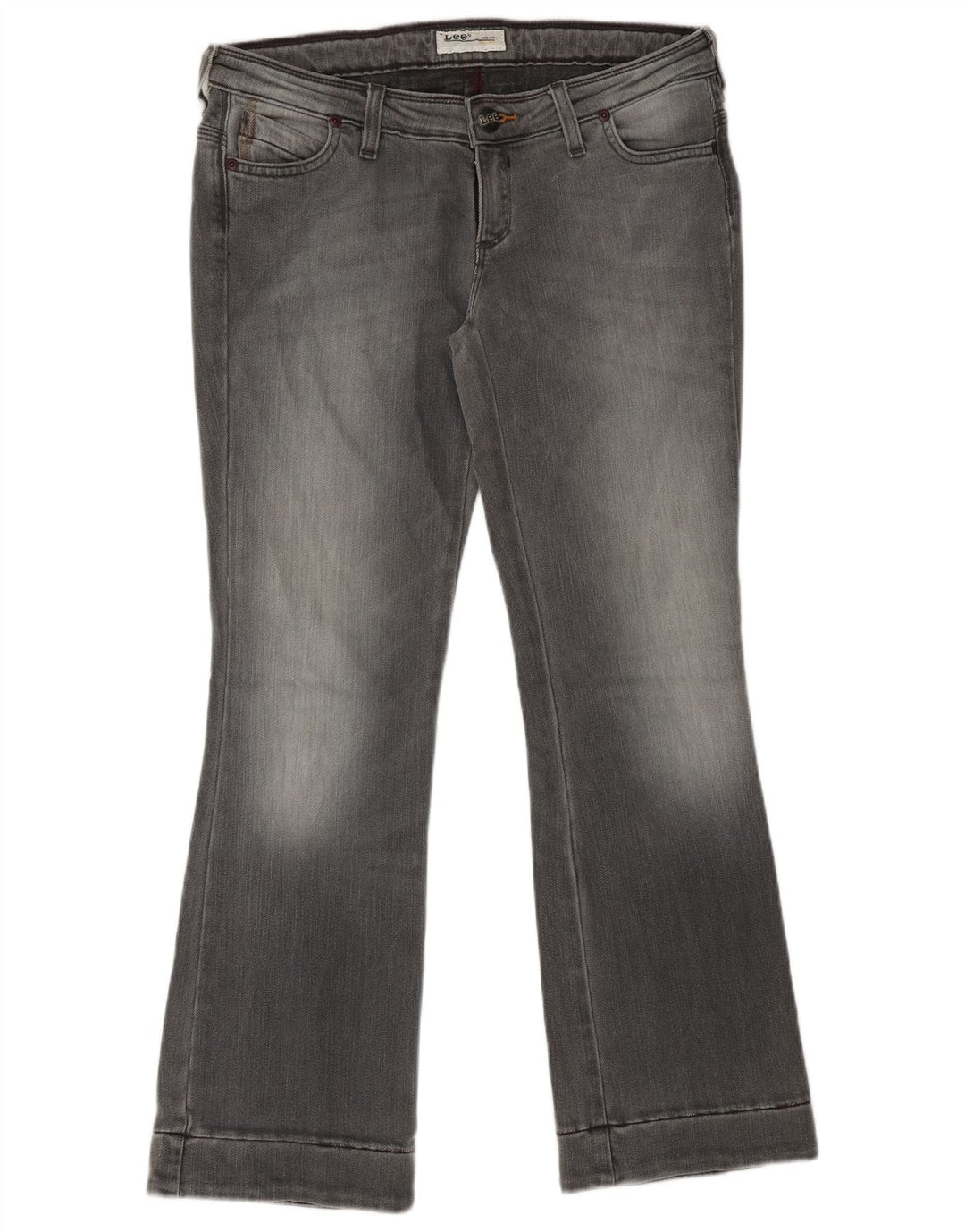 Damskie jeansy LEE Bliss Crop Bootcut W29 L28 Szara bawełna