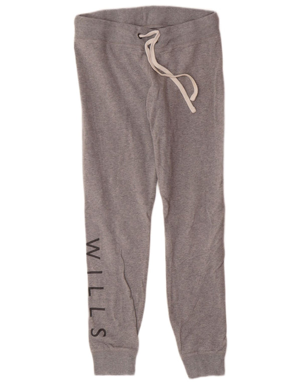 Damskie spodnie dresowe JACK WILLS Graphic Joggers UK 12 Medium Grey