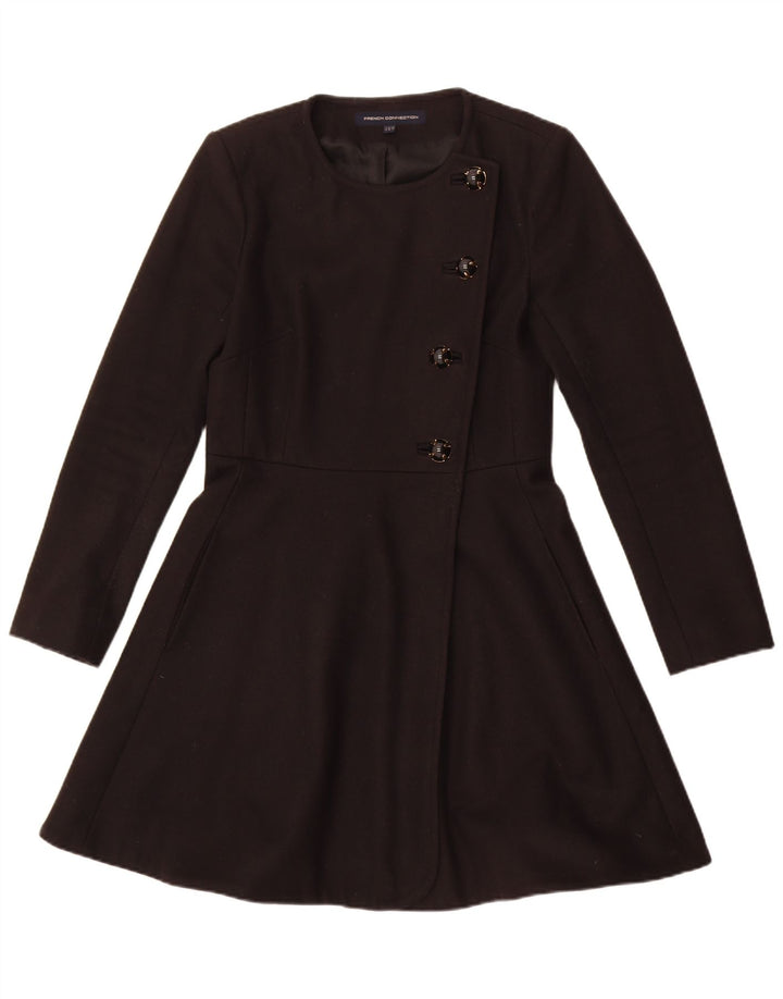 Płaszcz damski French Connection UK 10 Small, czarna wełna