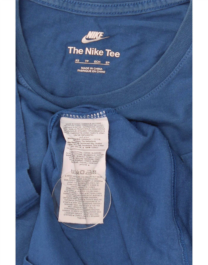 T-shirt męski Nike Top XS, niebieska bawełna