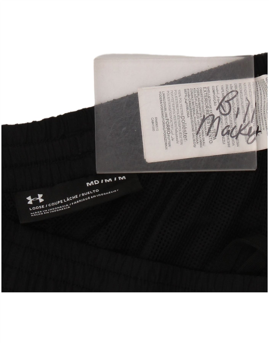 Męskie spodnie dresowe o luźnym kroju Under Armour, średni czarny poliester