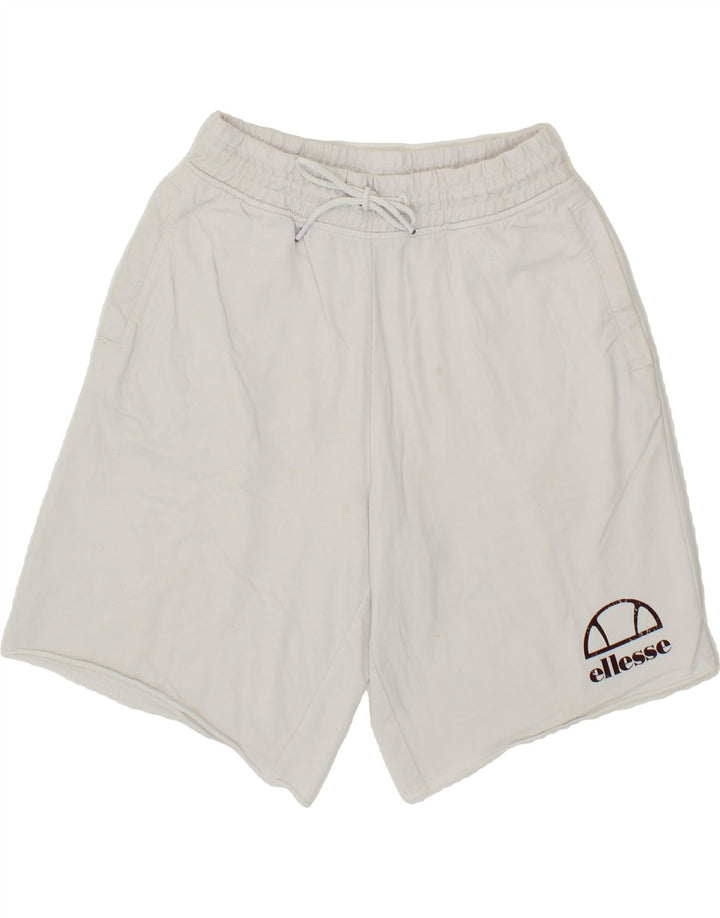 ELLESSE Mens Sport Shorts Small White Cotton Vintage Ellesse and Second-Hand Ellesse from Messina Hembry 