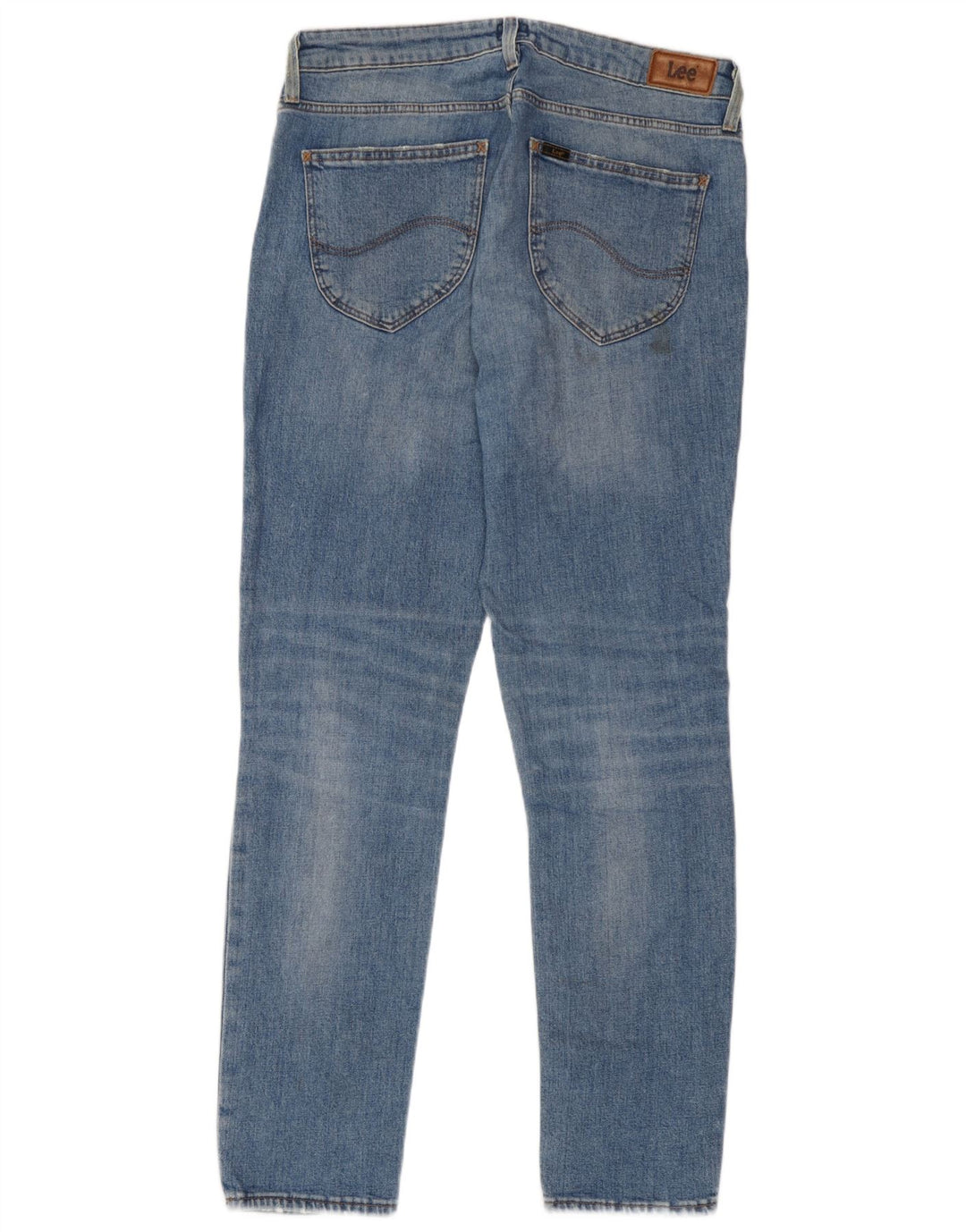 Damskie jeansy Lee Elly Slim Straight W31 L29 Niebieskie bawełniane