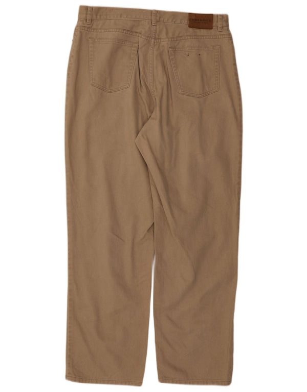 Damskie proste spodnie Ralph Lauren US 16 Large W34 L30 Beżowe