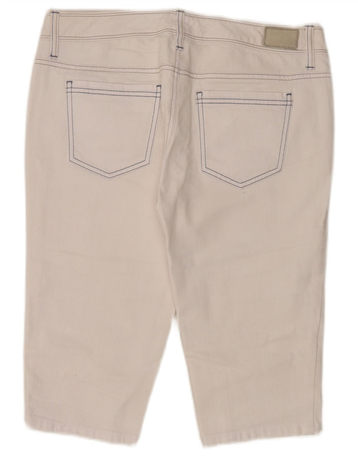 Damskie bermudy dżinsowe Tommy Hilfiger US 8 Medium W32 Biała bawełna