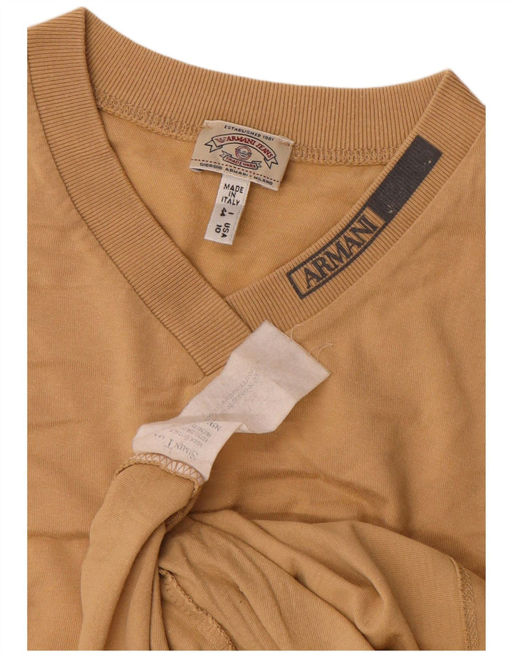 T-shirt damski Armani Jeans Top IT 44 Średni beż, bawełna