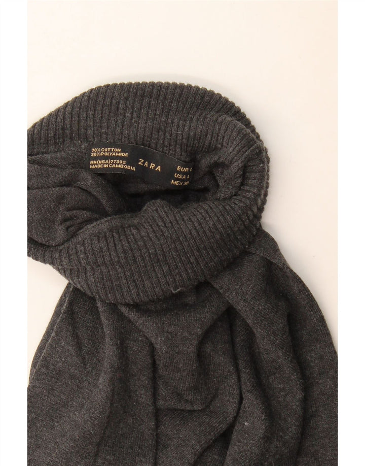 Sweter damski Zara z okrągłym dekoltem, UK 14, duży, szary