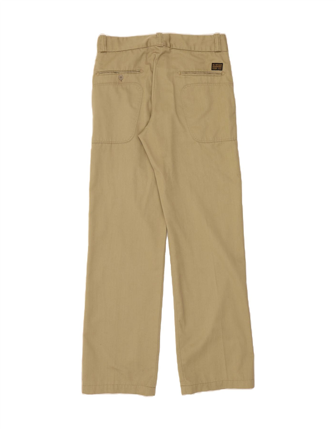 G-STAR Mens Straight Chino Trousers W33 L36 Beige Polyester Vintage G-Star and Second-Hand G-Star from Messina Hembry 