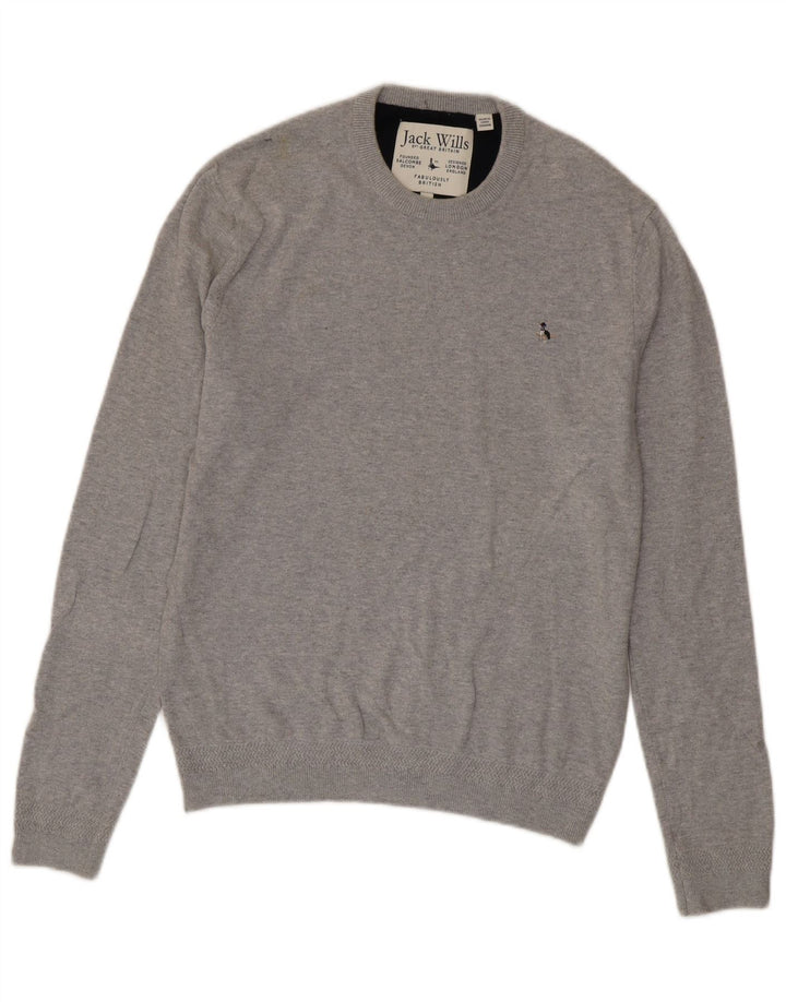Męski sweter z okrągłym dekoltem Jack Wills, średnioszary