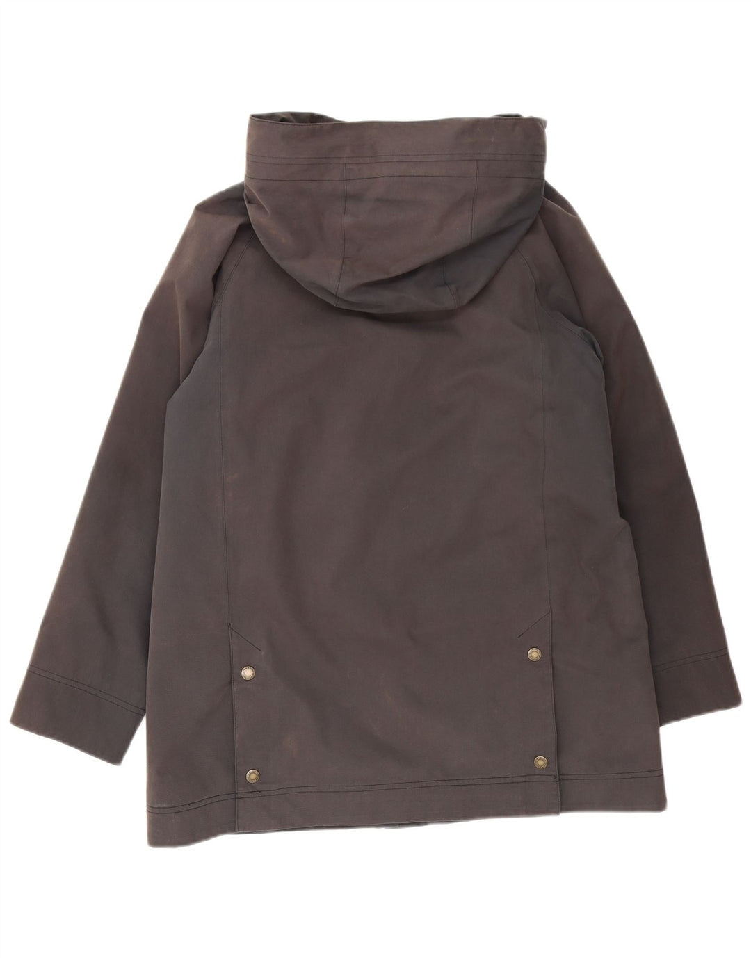 Damska kurtka parka z kapturem i oversize Barbour UK 10, mała, szara, bawełniana