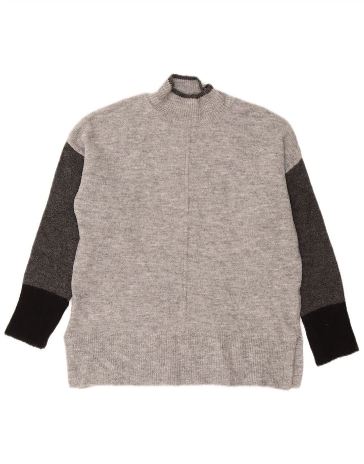 Marks & Spencer Damski sweter z golfem UK 14, średni szary