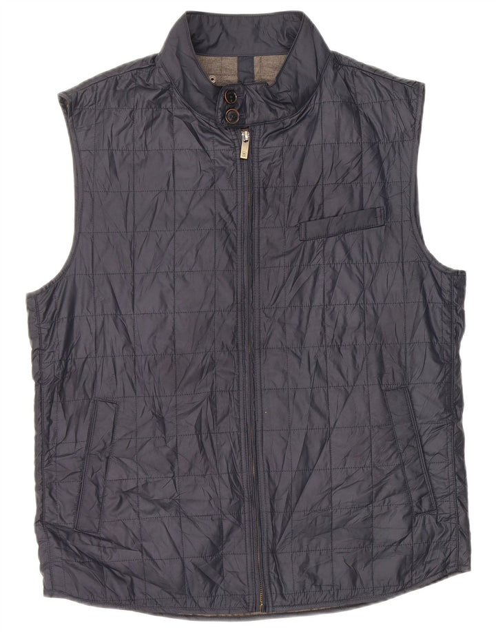 Kamizelka męska Massimo Dutti UK 40, duża, granatowa, poliestrowa