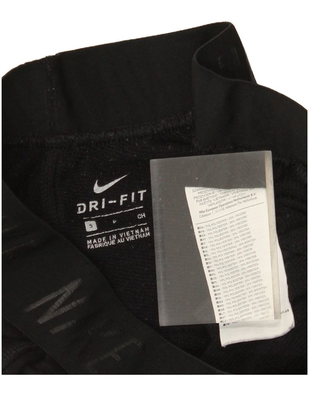 Damskie spodnie dresowe NIKE Dri Fit Graphic UK 10, małe czarne